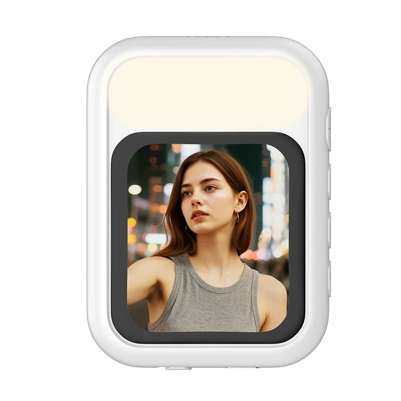 Écran Moniteur Selfie Magnétique Portable avec Lampe LED