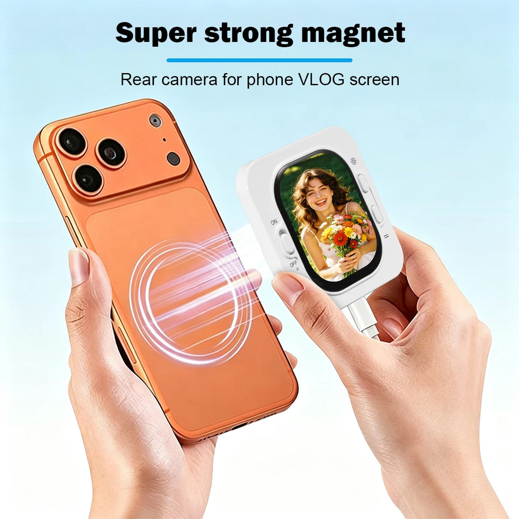 Écran Moniteur Selfie pour Téléphone et Vlogging avec Télécommande