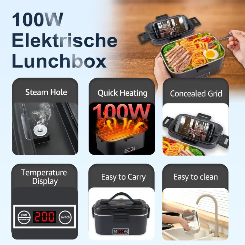 Boîte Chauffante Électrique 100W 1,8L